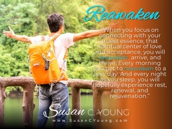 Keynote Speaker Susan C Young shares resilience tips from her book Release the Power of Re3: Review, Redo & Renew for Positive Change & Transformation.