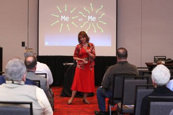 Keynote Speaker Susan Young presents for Unigroup in St. Louis, Missouri