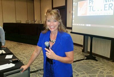 Speaker Susan Young presenting to Phoenix Tower International in Boca Raton, FL