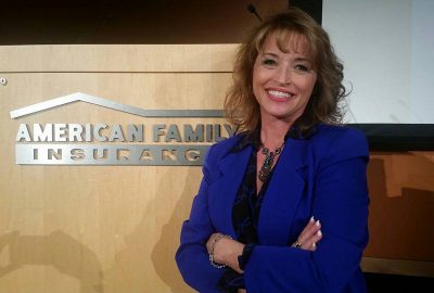 Keynote Speaker Susan Young presents for American Family Insurance